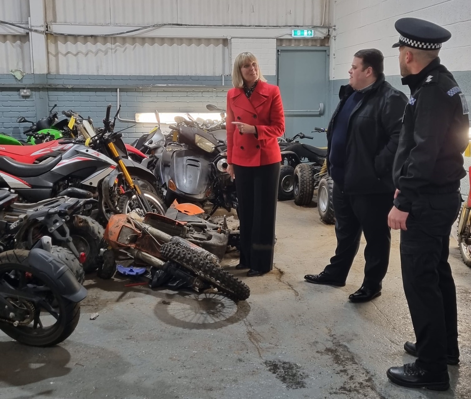 Durham Police and Crime Commissioner Joy Allen supports Durham polices Operation Endurance campaign discouraging people from buying off-road bikes this Christmas