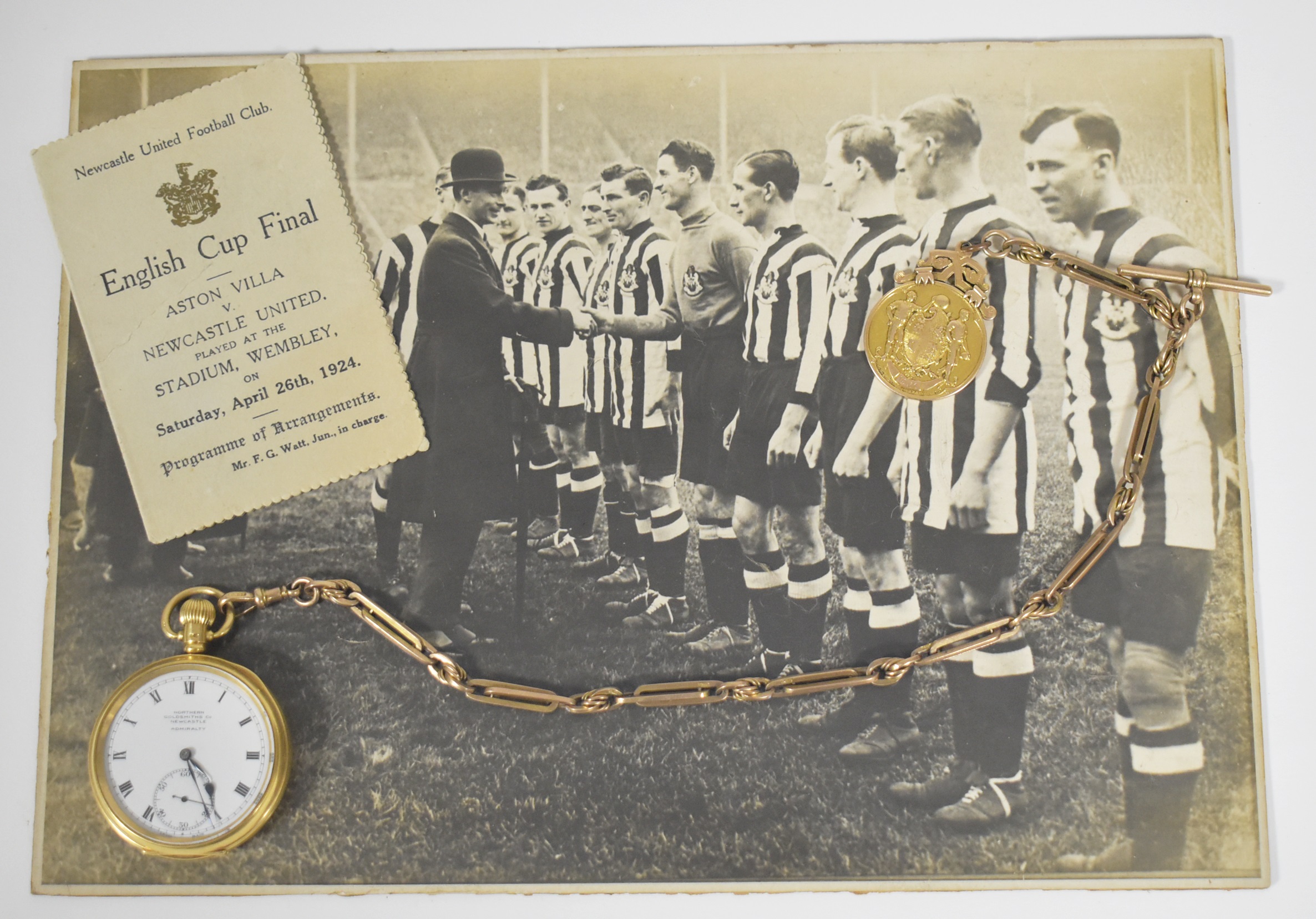 Newcastle FA Cup medal was awarded to keeper Bradley